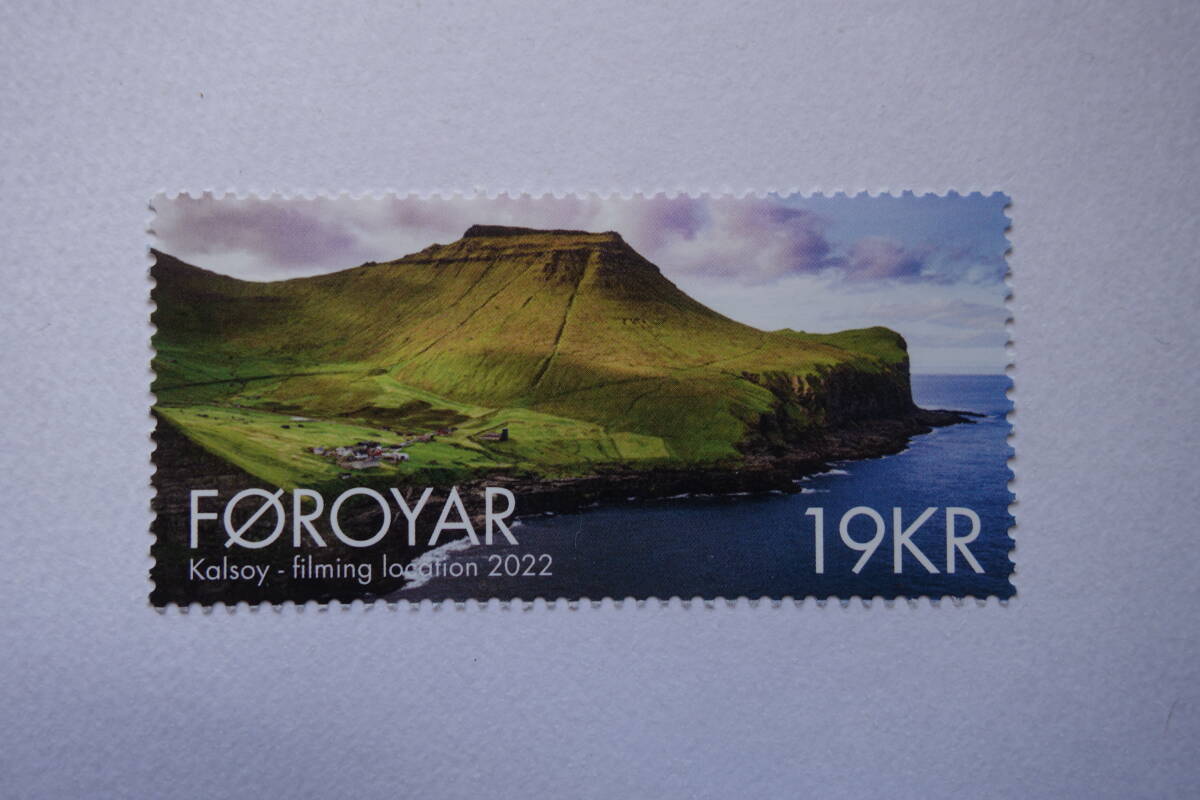 外国切手：フェロー諸島切手 「ケァルソィ島」2種完 未使用_画像2