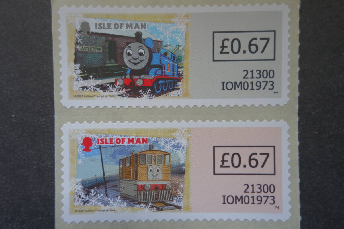  foreign stamp :( England ....) Man island stamp [ Thomas the Tank Engine ] 6 kind ream . unused 