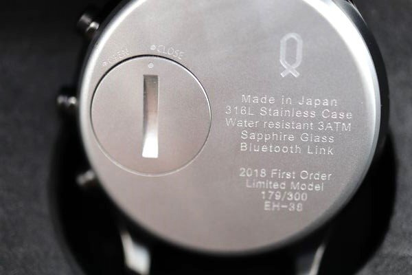 knot ノット スマートウォッチ 2018年 First Order 316L 300個限定 EH-38 稼働 ケース付  腕時計 timepieceの画像5