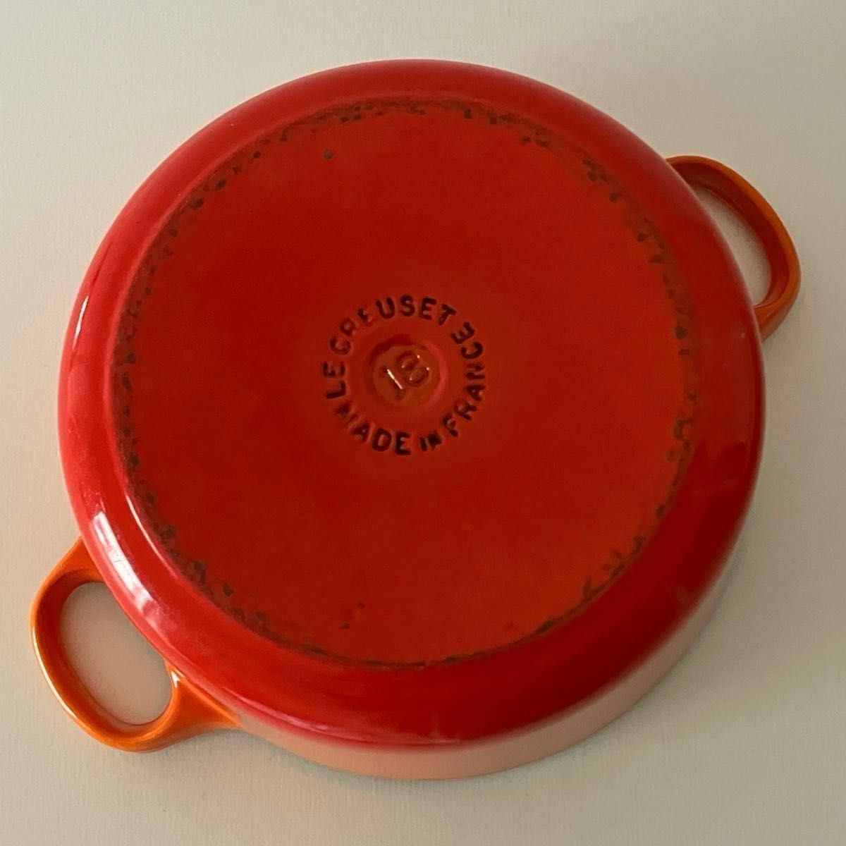 LE CREUSET　ル・クルーゼ　ココットロンド18cm　オレンジ　鍋