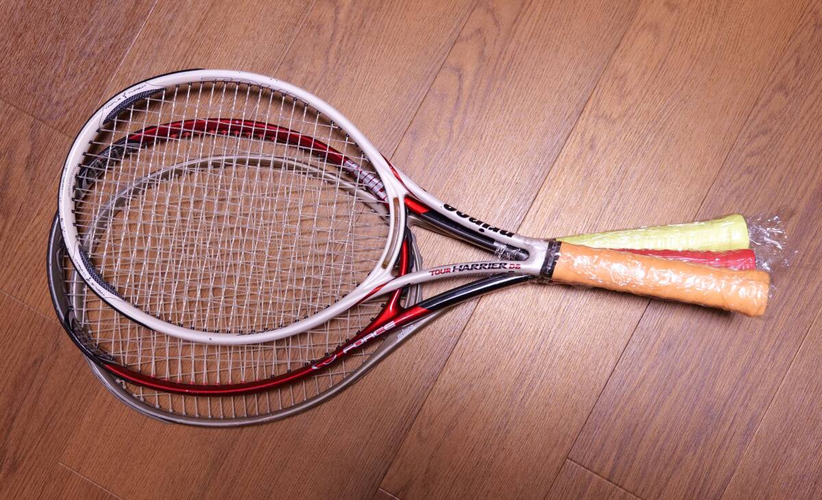 Prince テニスラケット 3本セット 3 Racket set Force Lite 3 Harrier Tour DB CTS Lightning Oversize