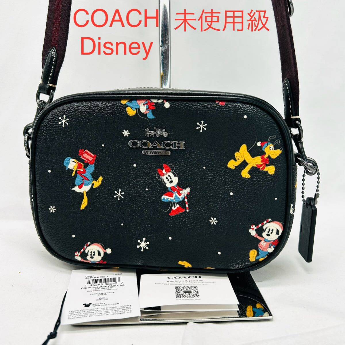 未使用級　COACH コーチ　ディズニー　ショルダーバッグ カメラバッグ　ミッキー　DISNEY コラボ ミッキーマウス 