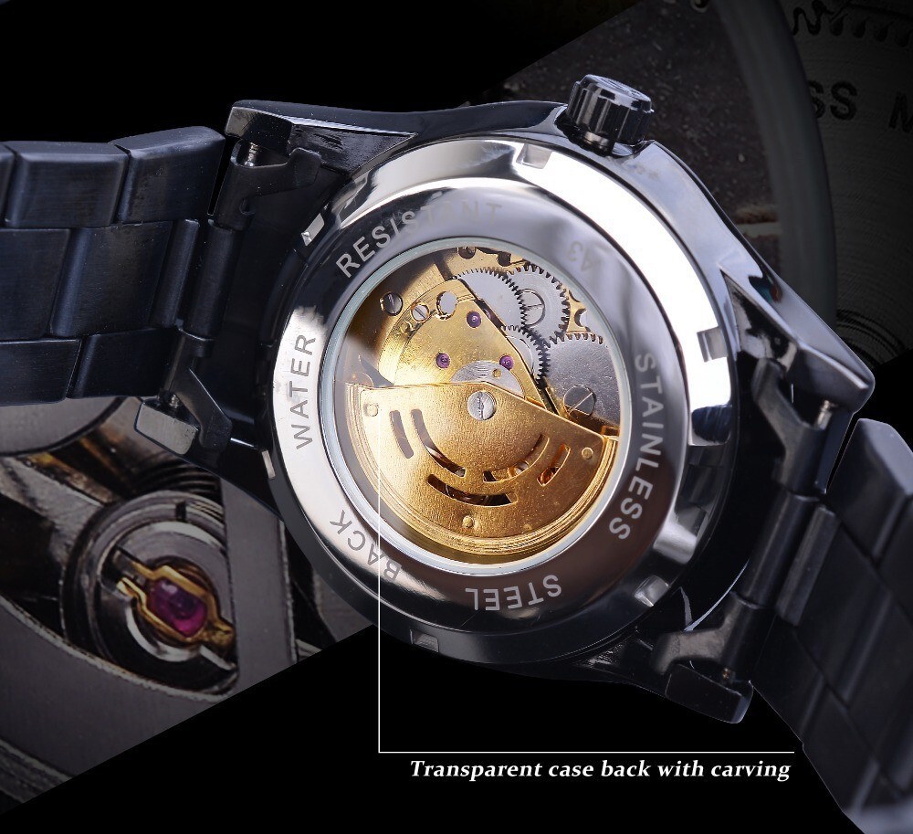 特価 新品 未使用 腕時計 機械式 自動巻き メンズ アナログ ステンレス ドラゴン 龍 ビジネス エレガント 防水 耐衝撃 発光 c2483_画像3