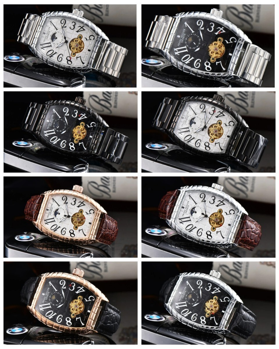 特価 新品 未使用 腕時計 機械式 自動巻き メンズ アナログ PUレザー ステンレス ビジネス エレガント 高級感 防水 耐衝撃 c2461の画像10