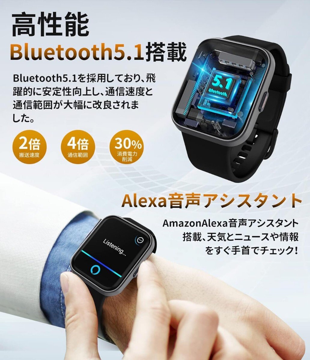スマートウォッチ 2023人気 通話機能付き レディース 1 7インチ スマートウォッチ 2023人気 通話機能付き レディース 1 7インチ