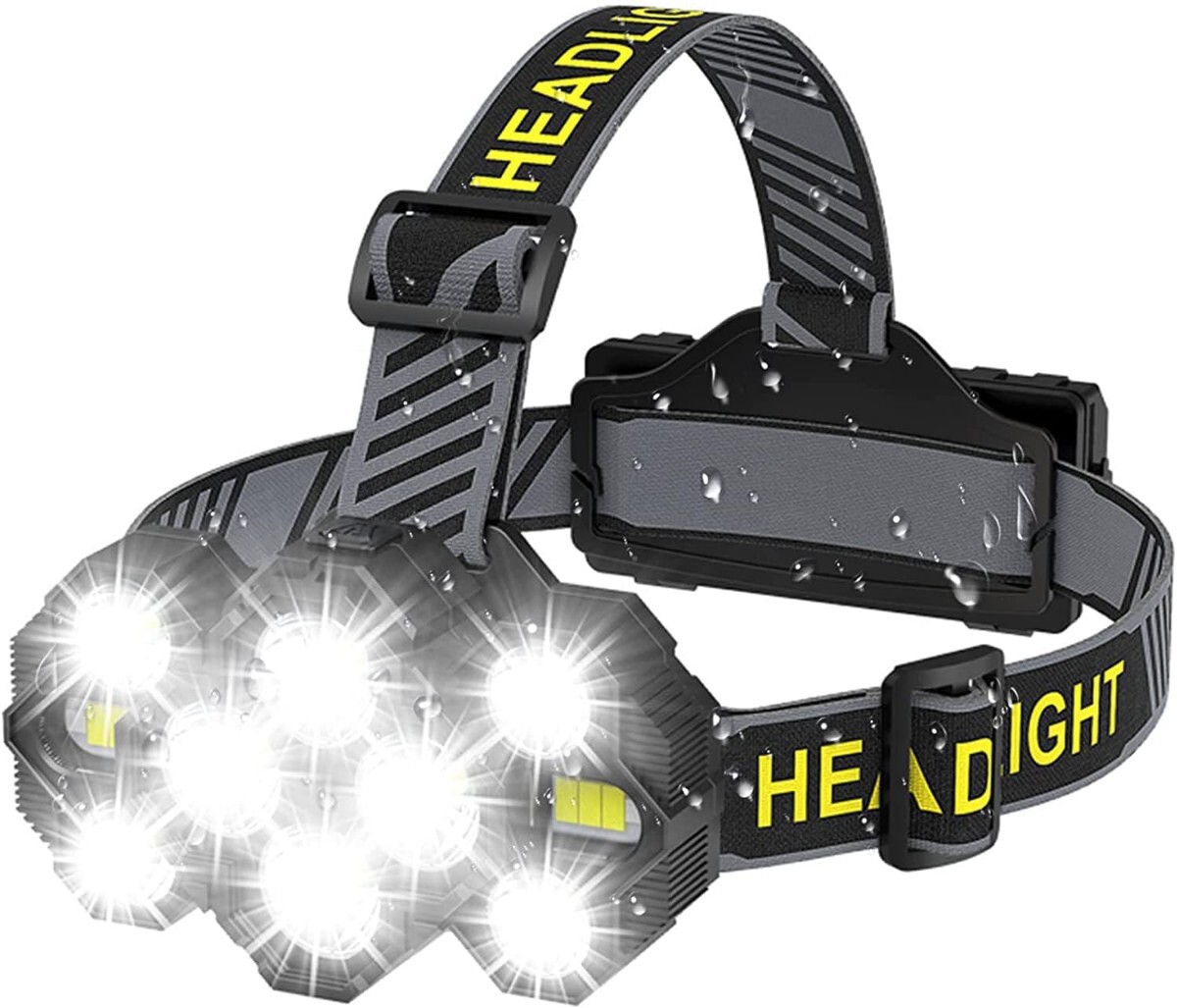 LED ヘッドライト 高輝度 8モード Type-C 充電式 ヘッドランプ 電量ディスプレイ可能 