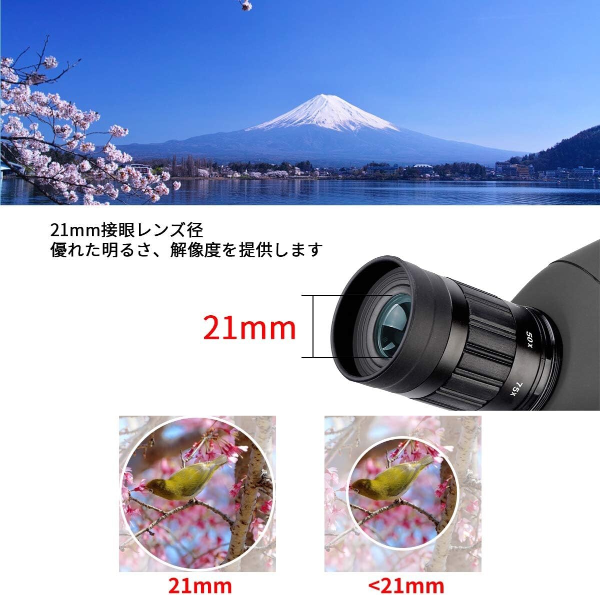 SVBONY SV28 フィールドスコープ 25-75x 70mm スポッティング SVBONY SV28 フィールドスコープ 25-75x 70mm スポッティング