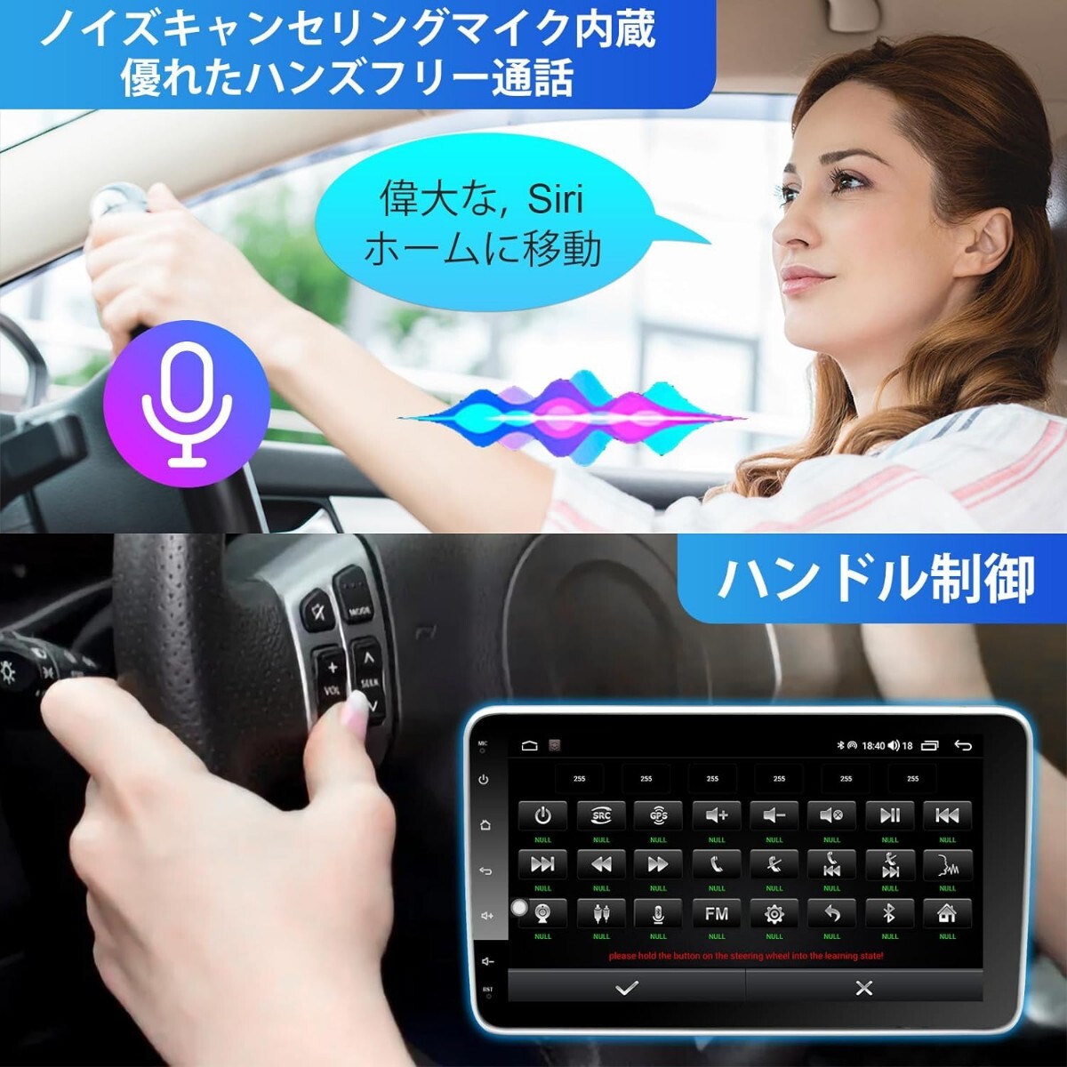 IYING display audio 10 -inch 2din car navigation system wireless Apple car Play & Android auto correspondence Car Audio Smart 