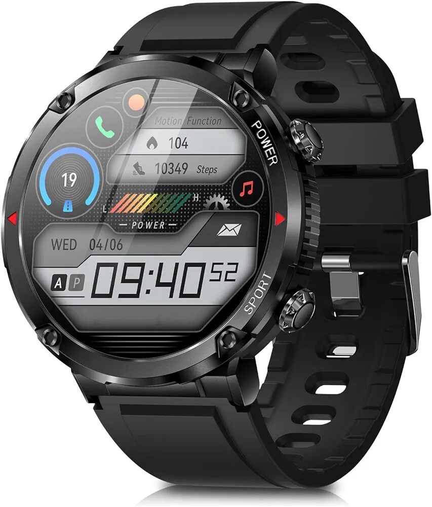  smart watch 2023 the first debut round [1.6HD large screen Bluetooth telephone call function army for standard ] 600mAh long-lasting battery many kind motion mode sport 