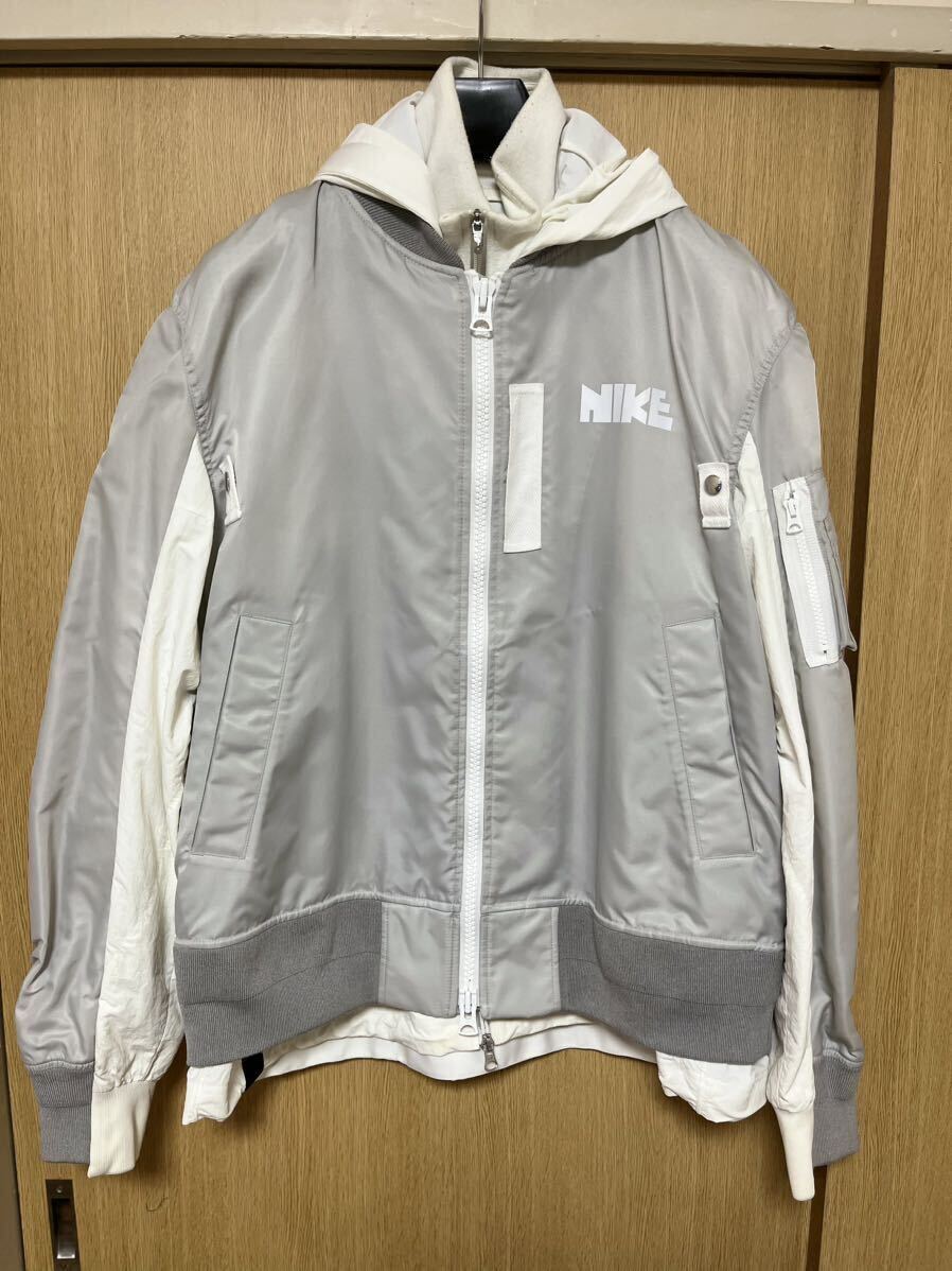 Yahoo!オークション - Nike x Sacai Layered Bomber Jacket XL Yahoo!オークション - Nike x Sacai Layered Bomber Jacket XL