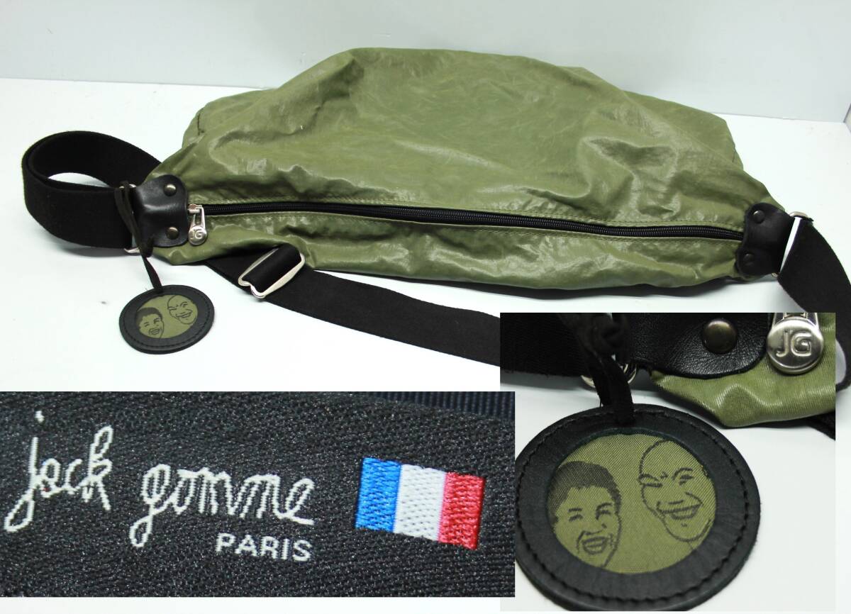 [ A-56]= jack gomme Jack резина Франция = три день месяц type сумка на плечо для мужчин и женщин / наклонный ../ сумка имеется / стоимость доставки 520 иен //(0603)