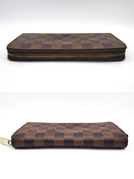 【難あり】LOUISVUITTON ルイヴィトン M60015 ダミエ ジッピーウォレット 長財布 ラウンドファスナー ジャンク扱い 現状品_画像3