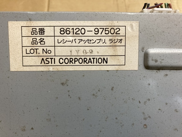 オーディオ AM ラジオ デッキ ハイゼット S210P ダイハツ 純正 86120-97502 ASTI ステー 小物入れ 収納_画像7