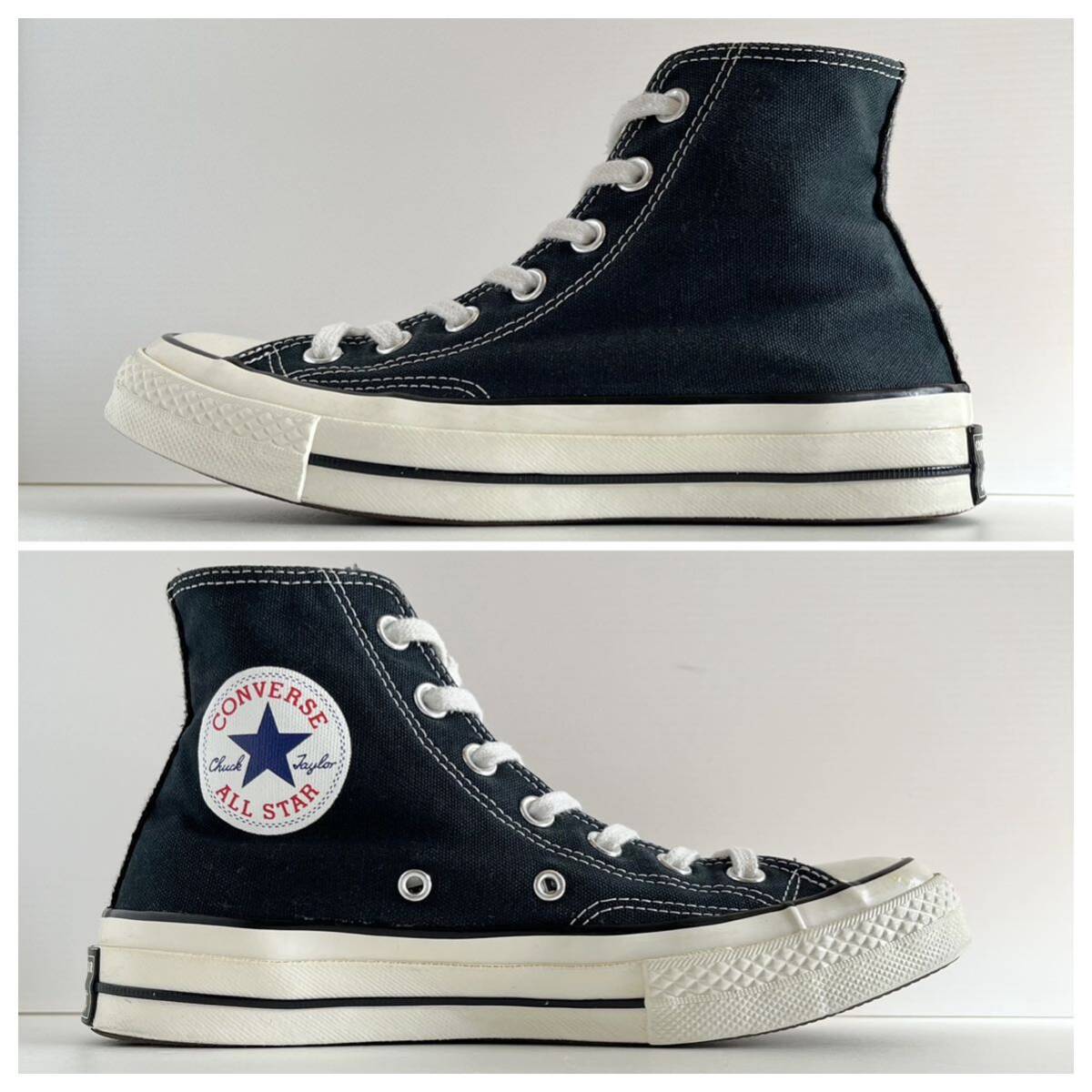 CONVERSE コンバース CHUCKTaylor チャックテイラー ct70 旧パッチ ハイカット ブラック 黒 us5.5 24.5cmの画像6