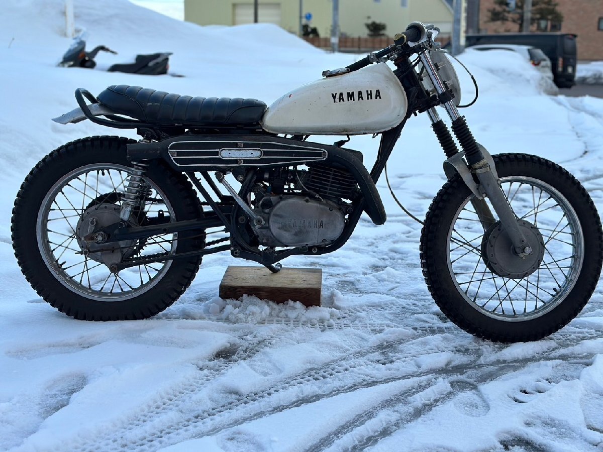 ★旧車! 超希少! 圧縮OK! YAMAHA ヤマハ DT250 DT1F DT2 レーサー 2スト 1971～73年 競技用 札幌発の画像3