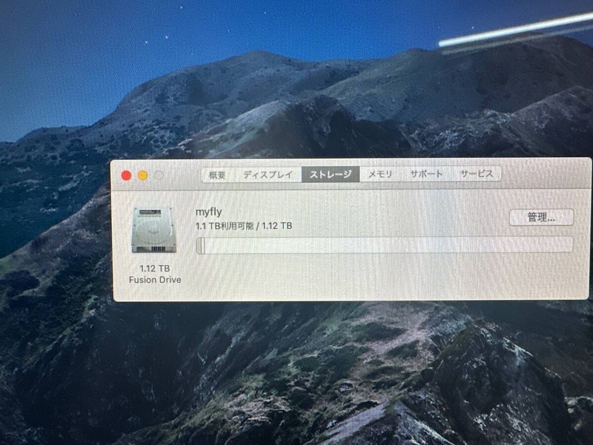 【動作OK♪】Apple iMac 20132 27インチ (A1419)[Core i7-4771 3.5GHz/RAM:32GB/FusionDraive(SSD:12GB+HDD:1TB)]Catalina 動作品の画像3