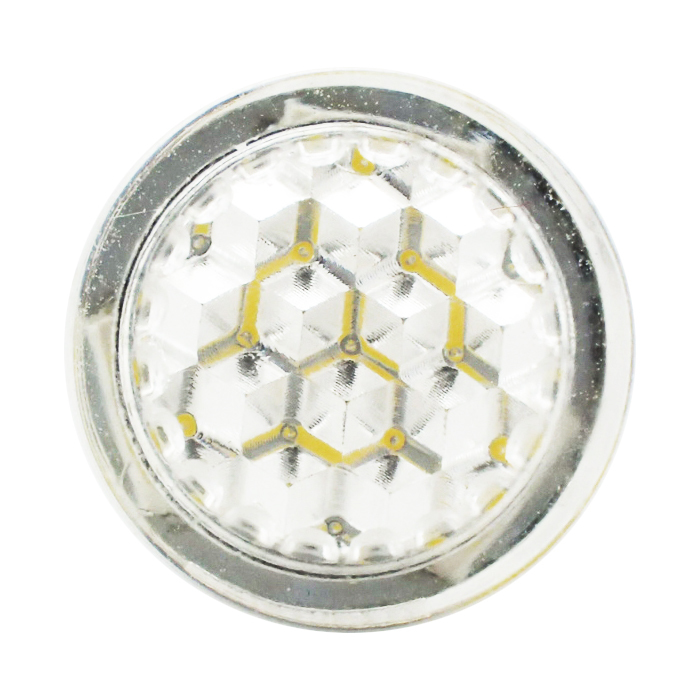 T10 LED イエロー 2個セット ダイヤモンドカットレンズ 黄色 ポジション ルームランプ レモン色イエロー 無極性 12V用 LX015_画像5