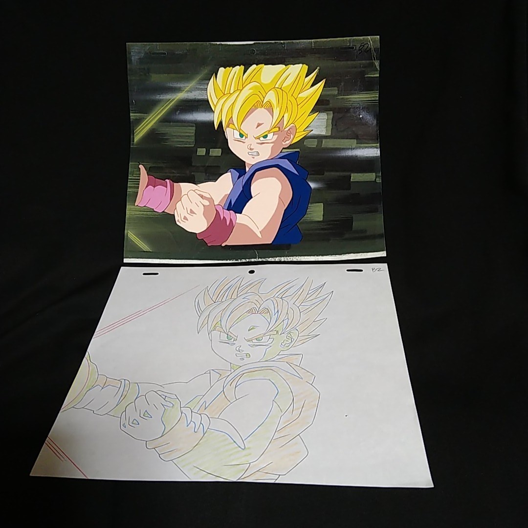 ドラゴンボール 悟空 セル画 原画 背景画付 スーパサイヤ人 ドラゴンボール 悟空 セル画 原画 背景画付 スーパサイヤ人