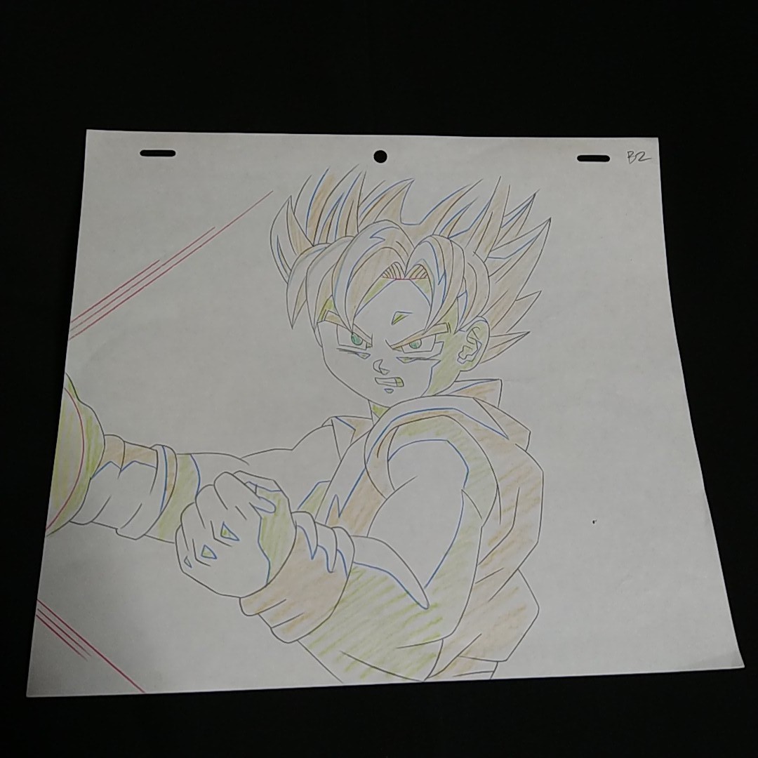 ドラゴンボール 悟空 セル画 原画 背景画付 スーパサイヤ人 ドラゴンボール 悟空 セル画 原画 背景画付 スーパサイヤ人