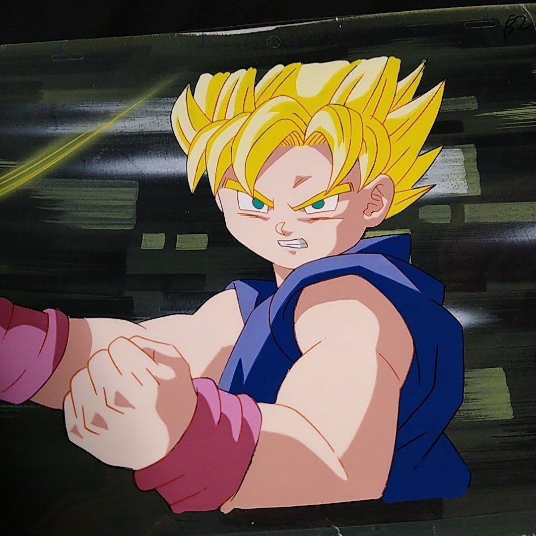 ドラゴンボール 悟空 セル画 原画 背景画付 スーパサイヤ人 ドラゴンボール 悟空 セル画 原画 背景画付 スーパサイヤ人