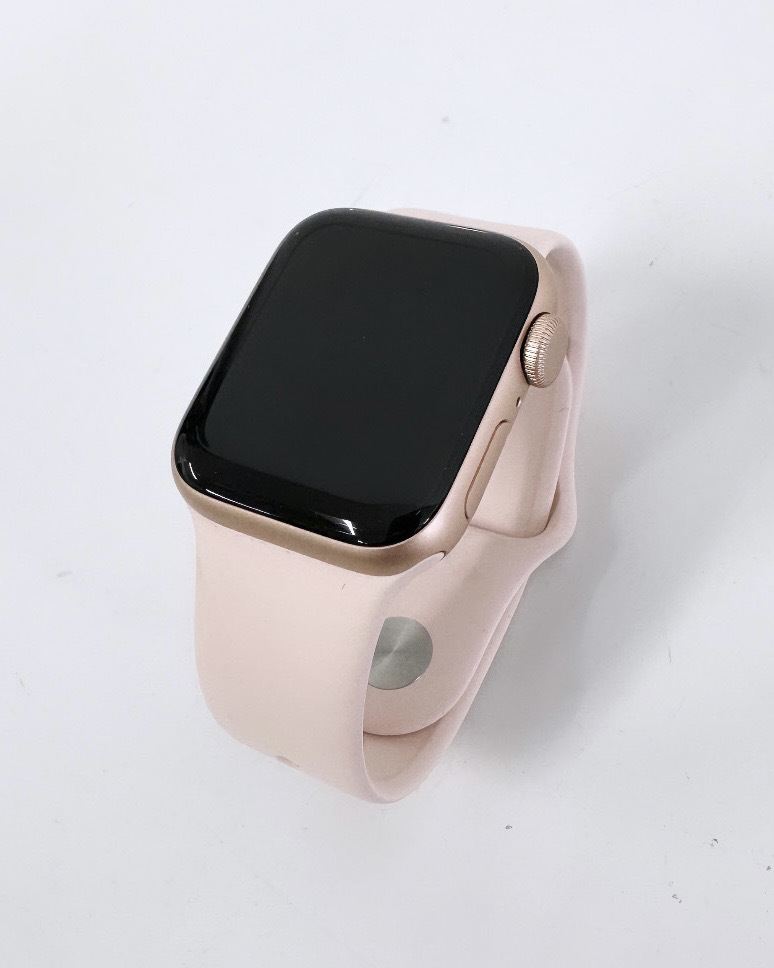 100円～★Apple Watch ゴールドアルミニウム スターライトスポーツバンド A2351 Applewatch SE (GPS) 40mmケース アップルウォッチ ピンクの画像1