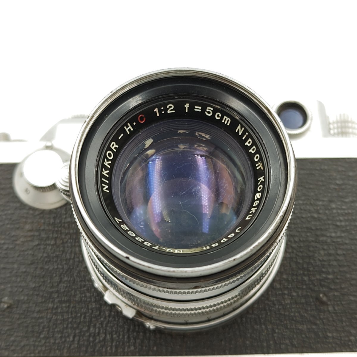 [T]nika3-F NIKKOR-H*C 1:2 f=5cm range finder film camera black × silver 