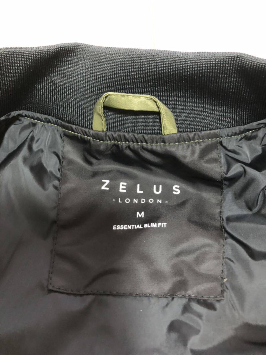 ZELUS、MA1、グリーン、フライトジャケット 、ナイロン ジャケット _画像3