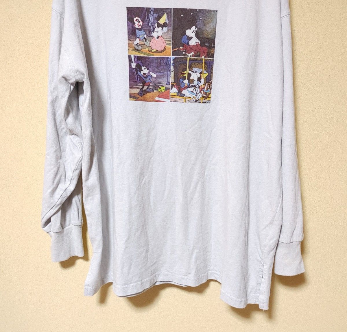 Disney＊Tシャツ・長袖・サイズＦ＊プリント・トップス・レディース＊美濃屋・春服