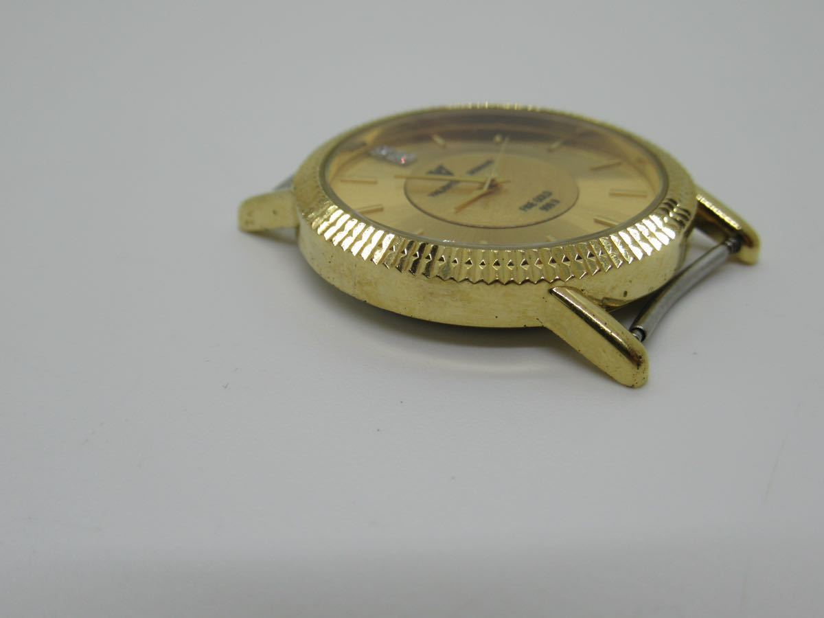 VALENTINO DOMANI バレンチノ ヴァレンチノドマーニ ゴールド文字盤 腕時計 FINE GOLD 999.9 VD-1023 （0305J34）_画像3