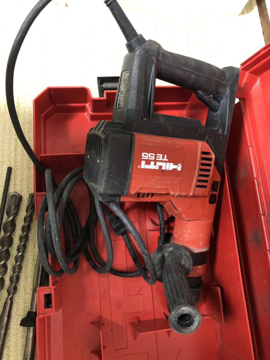  HILTI コード式ロータリーハンマードリル TE55 穴あけ はつり 電動工具 ドリル_画像3