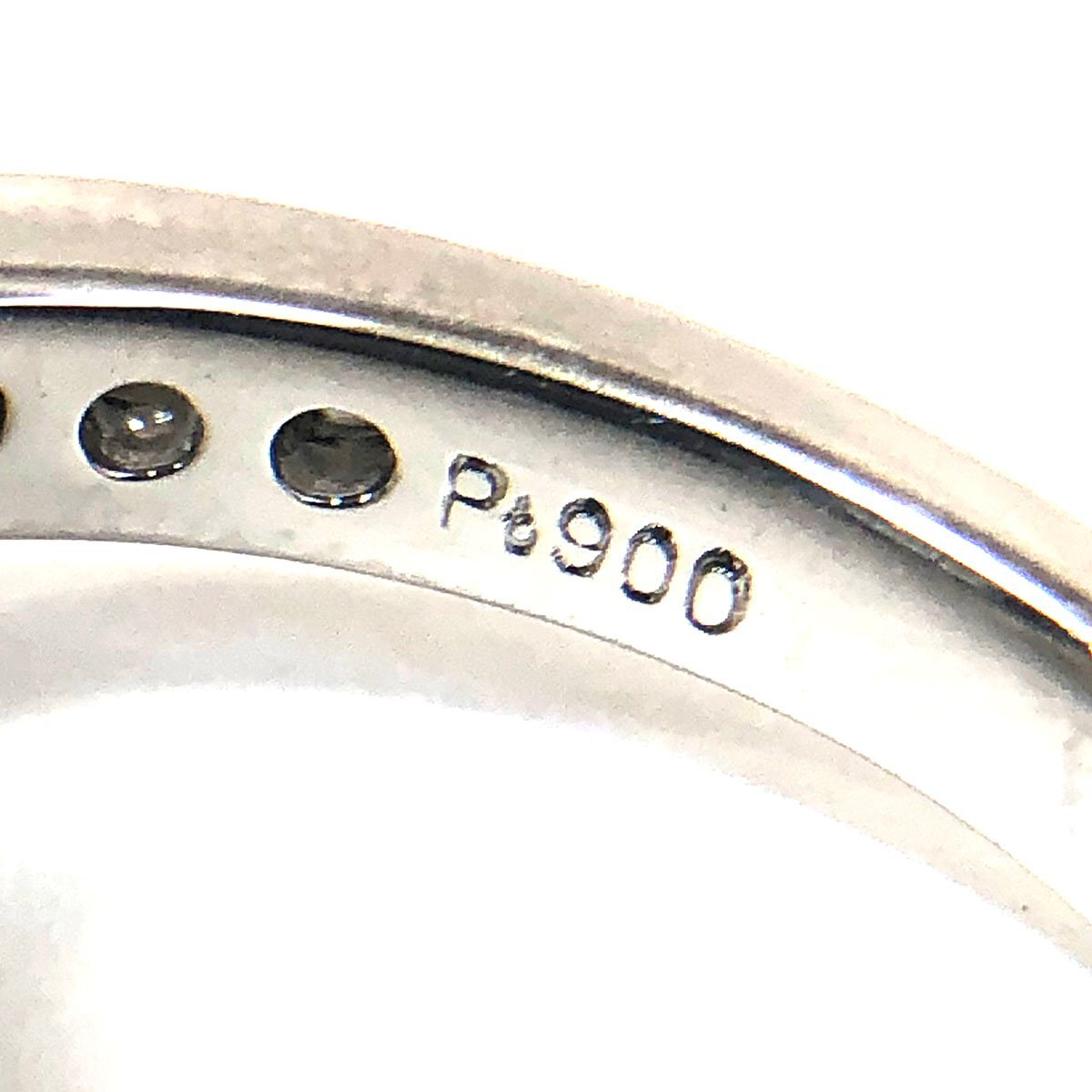 pt900 サファイヤリング 指輪 約5.7g 約11.5号 最大内径17.20mm 超音波洗浄済み 中古品 ＋_画像6