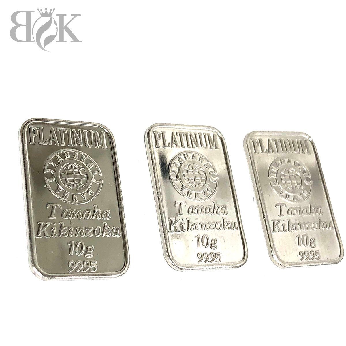 PT1000 Platinum Ingot 10G 3 штуки Драгоценный металл Официальный международный бренд +