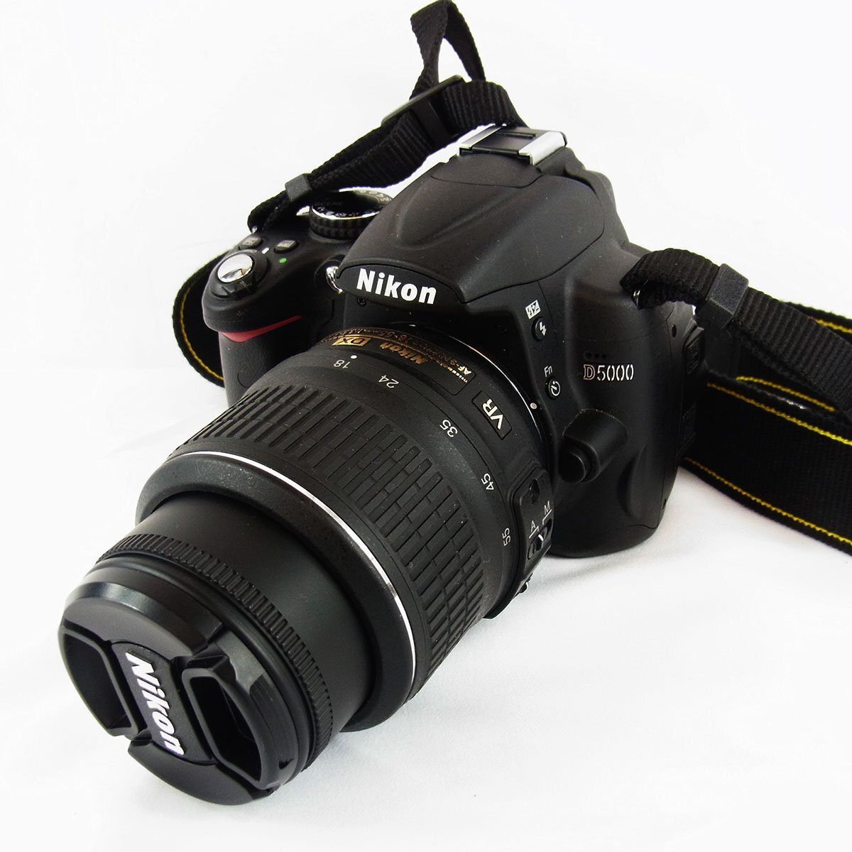 ニコン デジタル一眼レフカメラ D5000 AF-S DX NIKKOR 18-55mm レンズ 55-200ｍｍ 動作未確認 ジャンク扱い Nikon ■_画像2