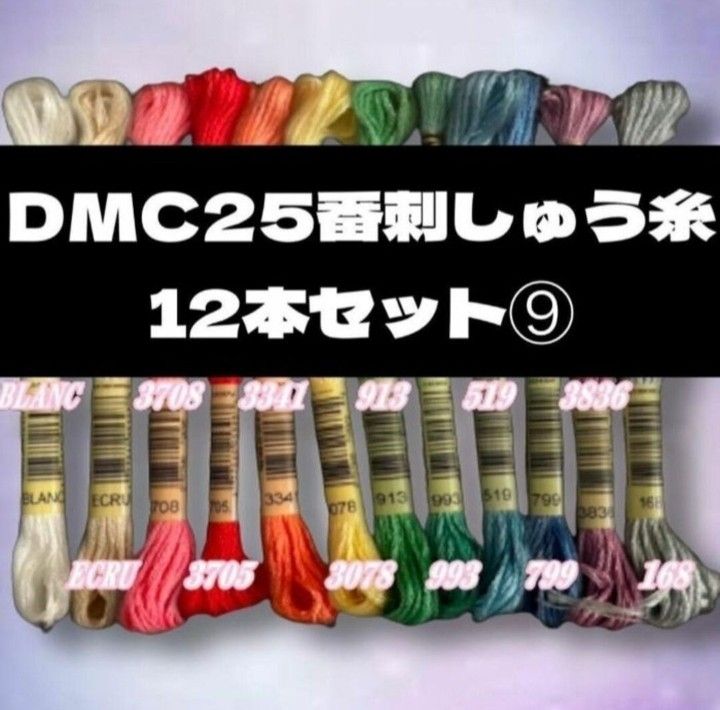 DMC25 刺しゅう糸 #25  12本セット⑨