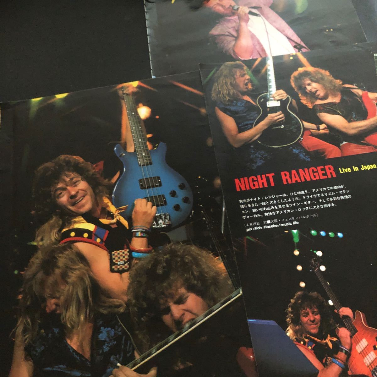 0131A レア切り抜き　ナイトレンジャー　ブラッド・ギルス　ジェフ・ワトソン　NIGHT RANGER / フィル・コリンズ　ジェネシス_画像1