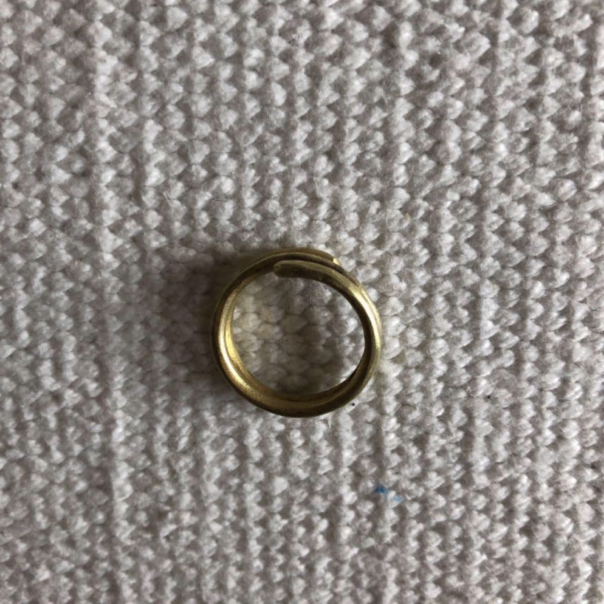 ②ハンドメイド　鍛金　真鍮　リング  指輪　メンズ　レディース　13号