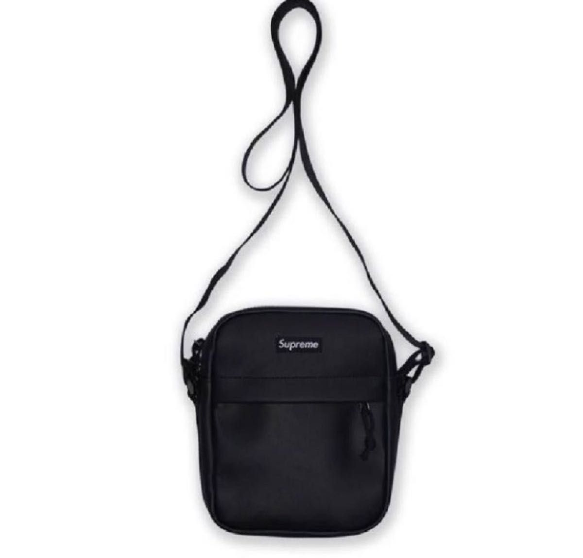 Supreme Leather Shoulder Bag "Black"