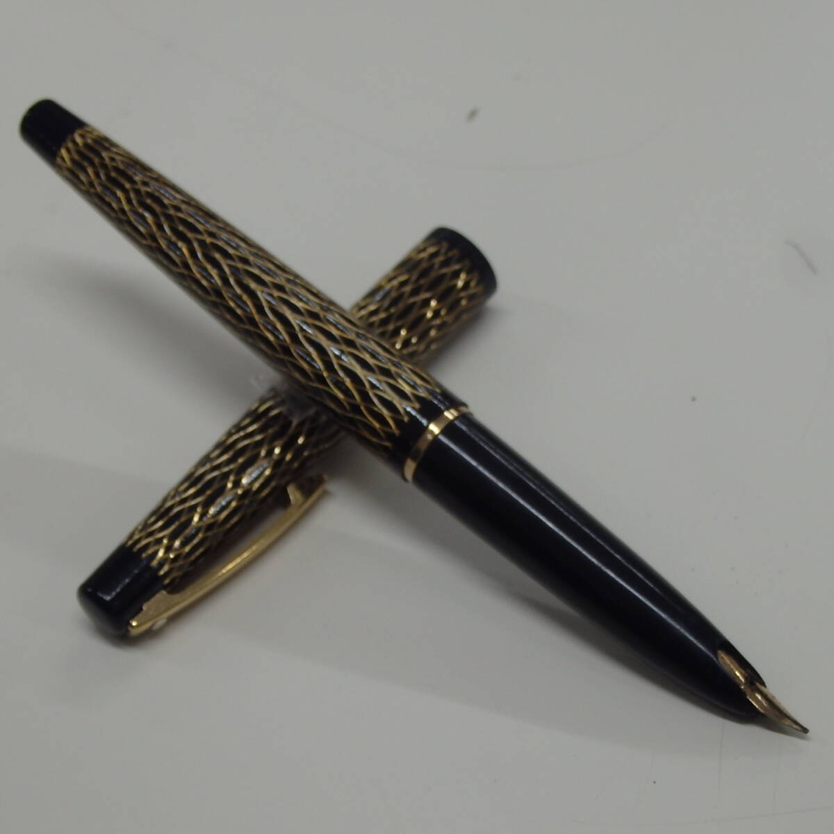 1円スタート 激レア SHEAFFER シェーファー ペン先 14K K14 585 ブラック ゴールド 万年筆 30084 11-2_画像1