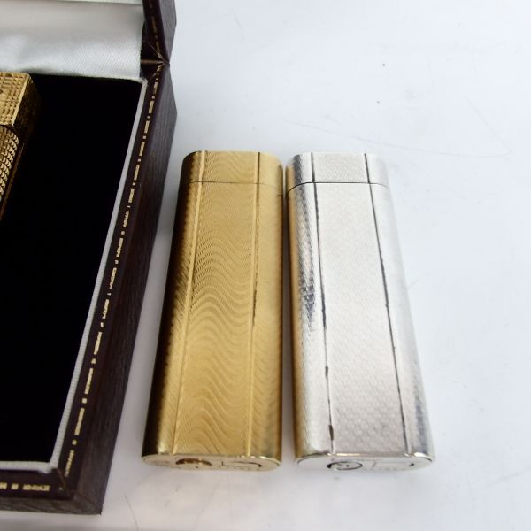 1円スタート激レア S.T.Dupont デュポン Cartier カルティエ dunhill ダンヒル 箱付き ガスライターまとめ 7点セット 30233 11-2_画像3