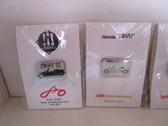 HONDA BEAT 30th Anniversary SPECIAL PINS 5種セット ホンダ ビート 30周年記念 スペシャルピンズ ドリームボックス GO-ON！ 新品未開封_画像2