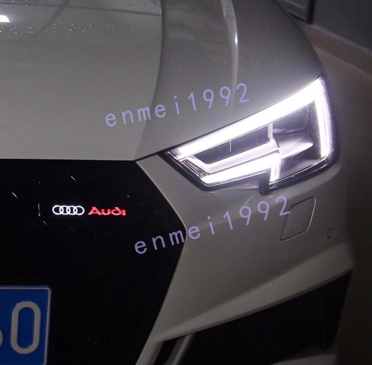 アウディ AUDI◎フロントグリル バッジ led ランプ 1個 エンブレム DIY バンパーグリルカバー 飾り防水防塵 車アクセサリー 12V_画像6