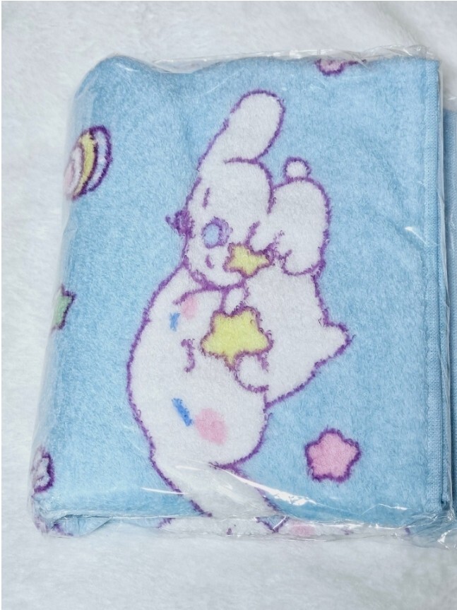  anonymity sinamon Cinnamoroll face towel blue Sanrio present . lot Cinnamoroll present . lot 