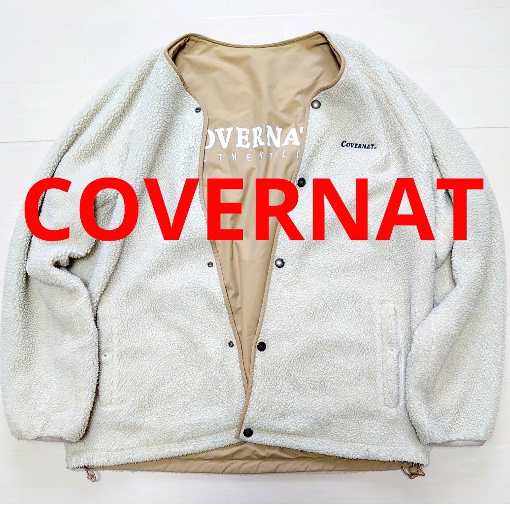 COVERNAT★カバーナット ナイロン フリース リバーシブル カラーレス ジャケット 春カラー 韓国ファッション ブランド