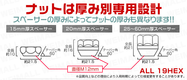 ホイールスペーサー Durax 高強度構造 114.3-5H-P1.5-15mm-67 ワイドトレッドスペーサー ワイトレ ナット付き 2枚 トヨタ ホンダ ダイハツの画像6