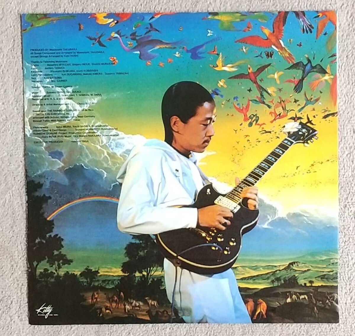 LP レコード 高中正義「虹伝説」/kitty Records/ジャズ ２枚組 帯付 Masayoshi Takanaka / The Rainbow Goblins _画像7