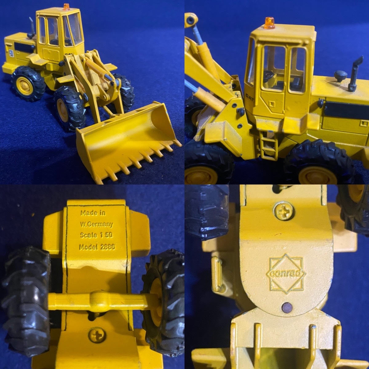 1円〜 稀少品 CAT 936 ホイールローダー Wheel Loader Conrad 1:50 スケール ダイカスト モデル No.2886_画像10