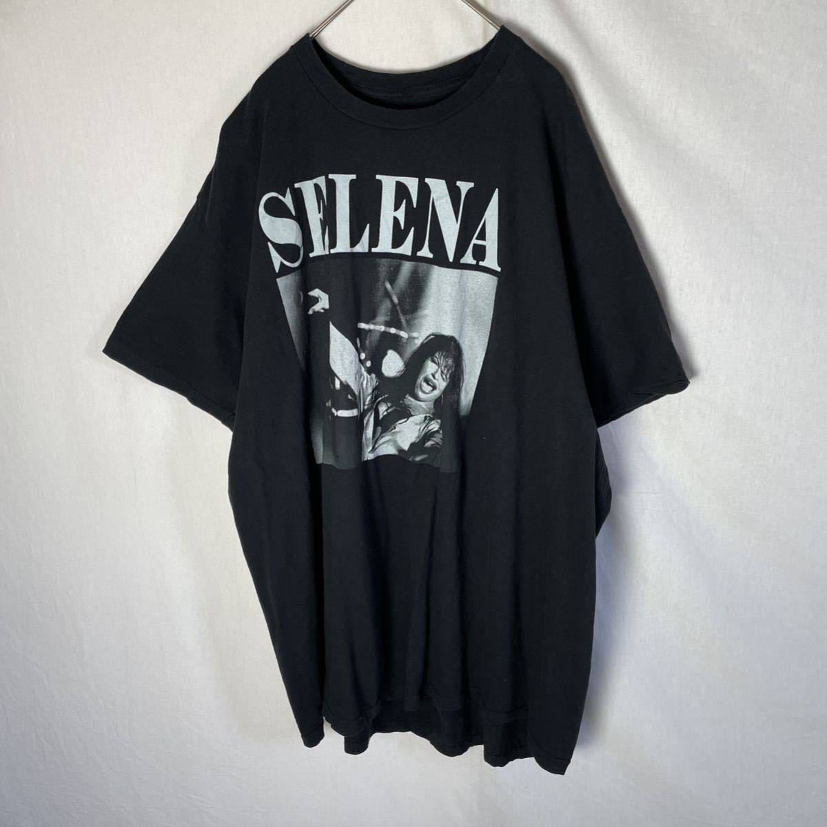 SELENA 半袖プリントTシャツ　古着　2XLサイズ ブラック_画像1