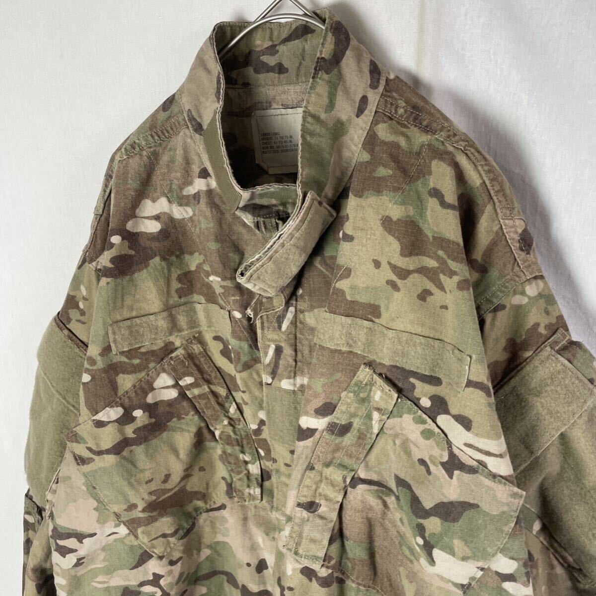 USARMY TEAM SOLDIER american apparel コンバットジャケット 古着 L-Lサイズ マルチカム ミリタリーの画像2