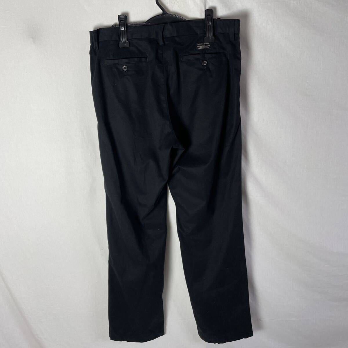 BANANA RIPUBLIC chinos old clothes 34×34 black cotton 