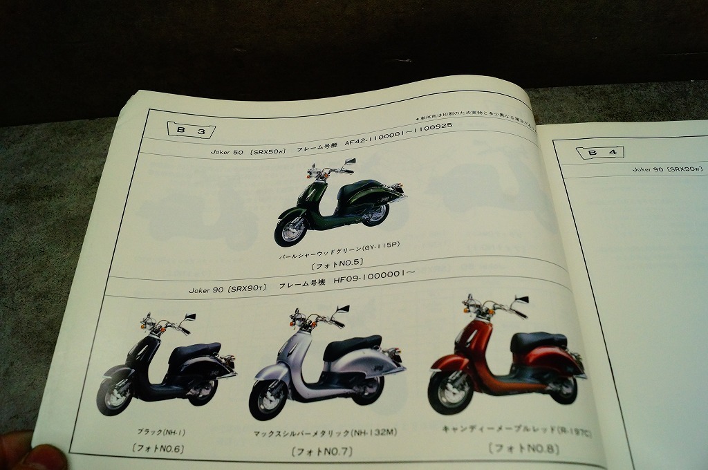 ホンダ　ジョーカー50／90(AF42／HF09)　パーツカタログ_画像4